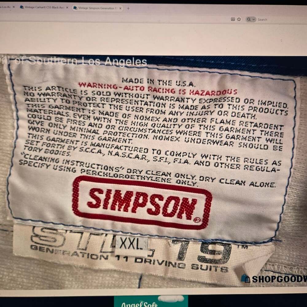 Simpson Standard Driving Jacket Blue Racing - Picture 5 of 5